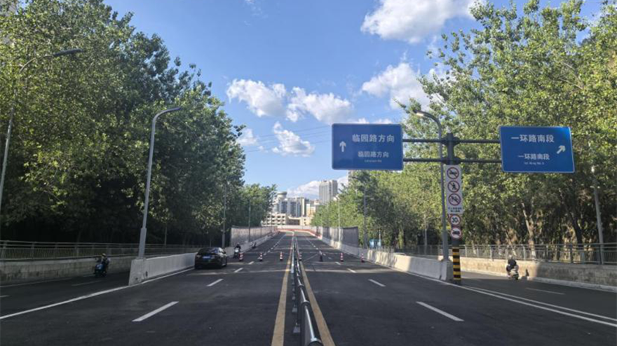 綿陽(yáng)市創(chuàng)業(yè)大道南延線御營(yíng)片區(qū)段通車(chē)?